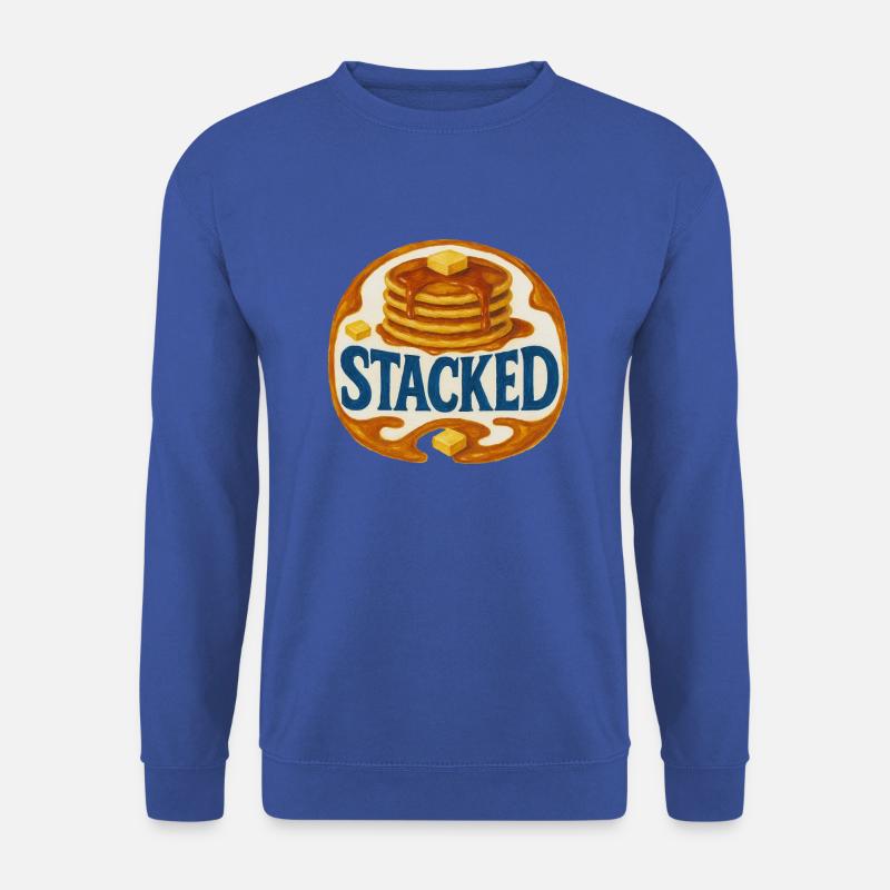 Gestapelte Pfannkuchen - Unisex Pullover - Royalblau