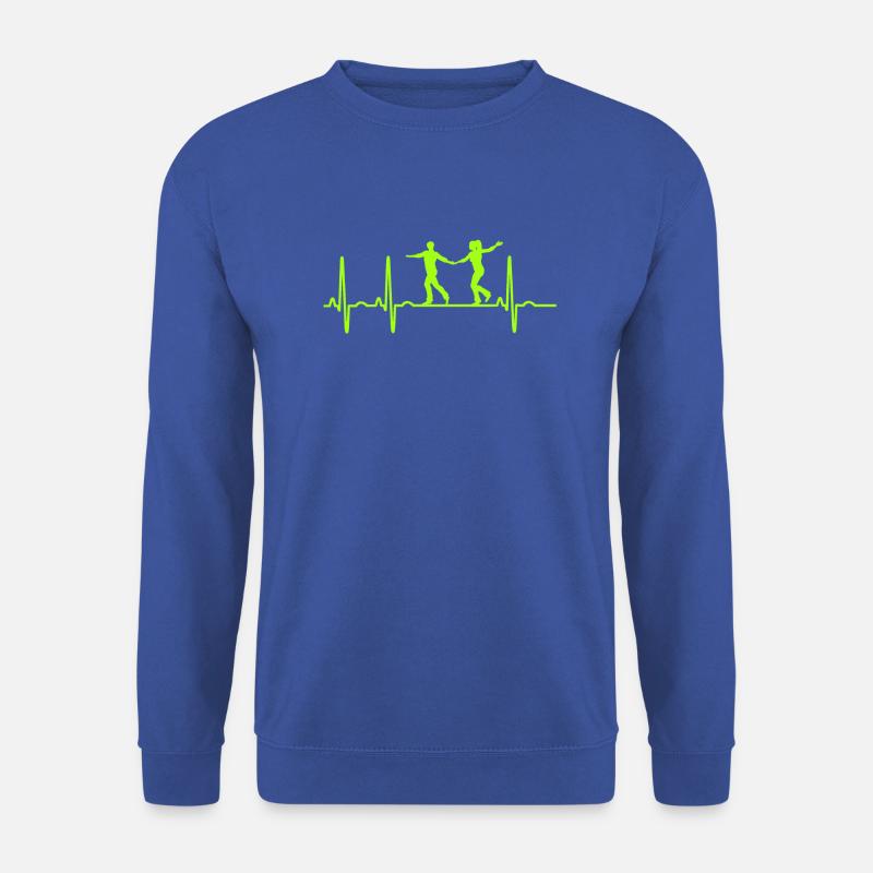 West Coast Swing Heartbeat WCS Westie Tanzen - Unisex Pullover - Royalblau