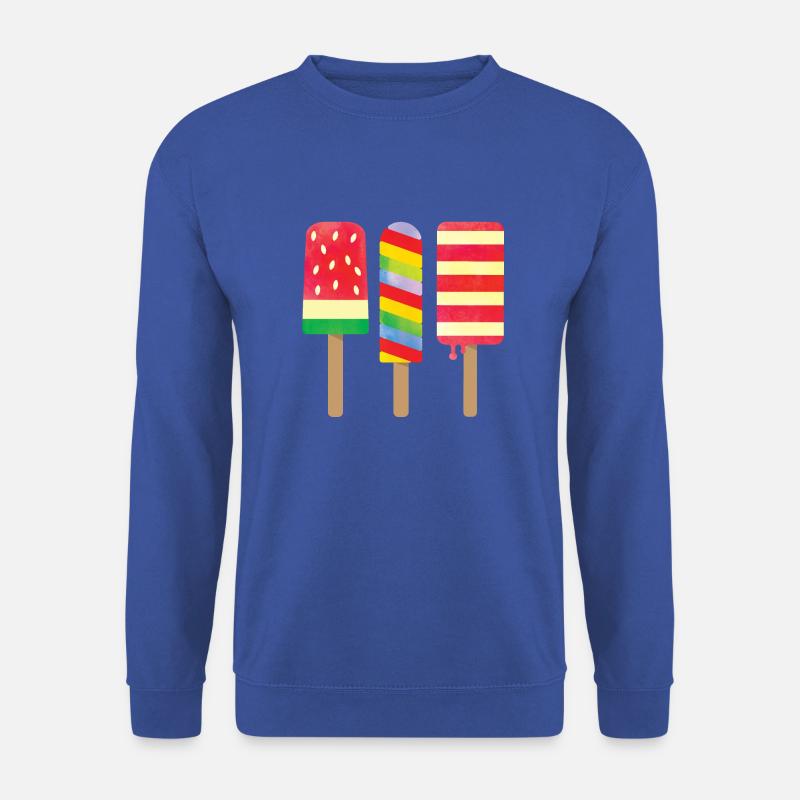 Three delicious ice creams - Unisex Sweatshirt - royal blue