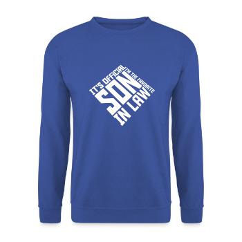 C’est officiel, je suis le gendre préféré qui dit - Sweat-shirt Unisexe - bleu royal - Devant - Alina (178cm) & Michal (187cm)