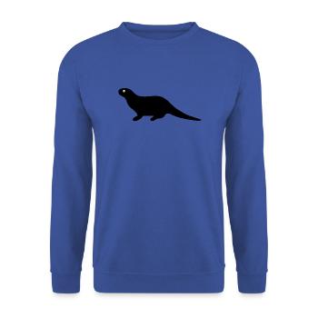loutre - Sweat-shirt Unisexe - bleu royal - Devant - Alina (178cm) & Michal (187cm)