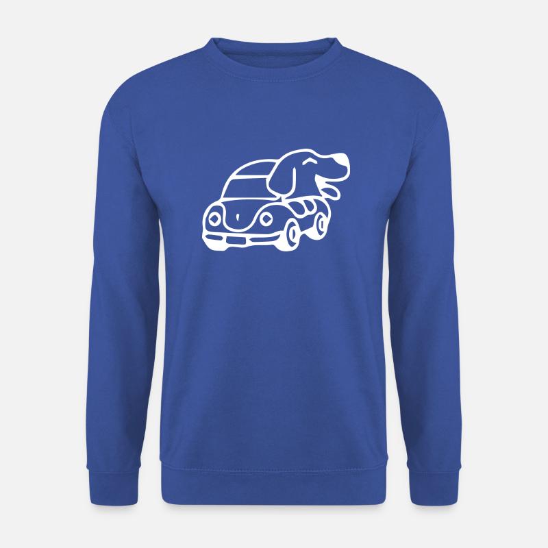 dog driving - Unisex Pullover - Royalblau