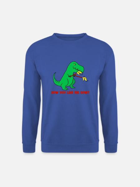 Wie du mich jetzt magst Dinosaurier Lustig - Unisex Pullover - Royalblau