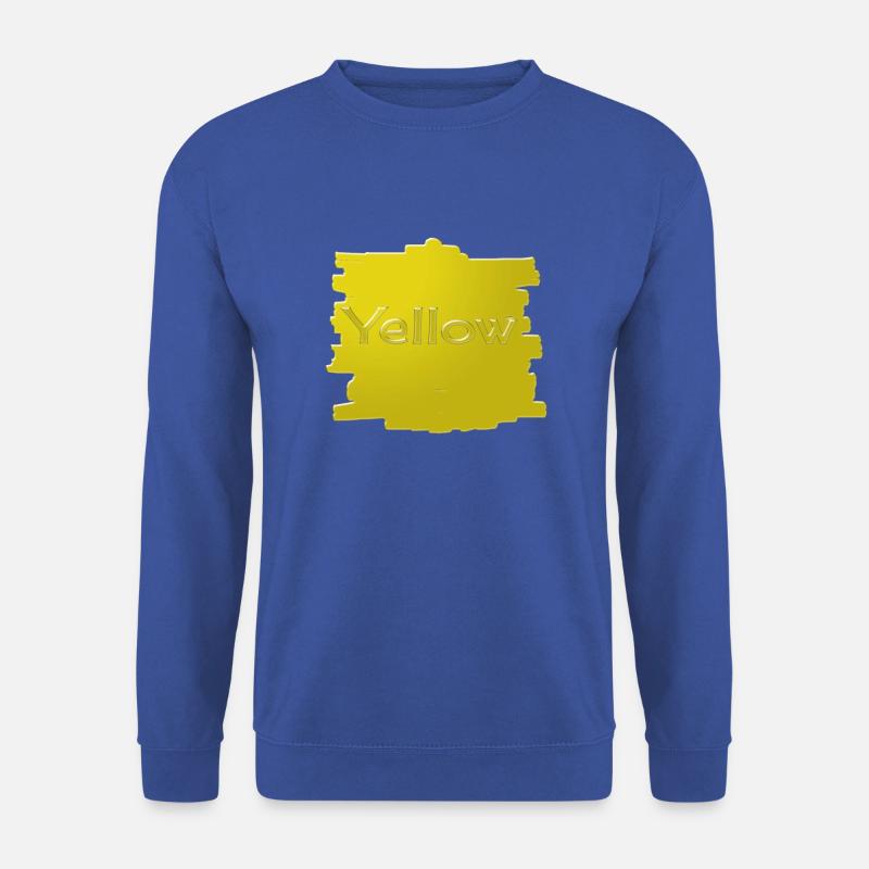 Gelb - Unisex Pullover - Royalblau