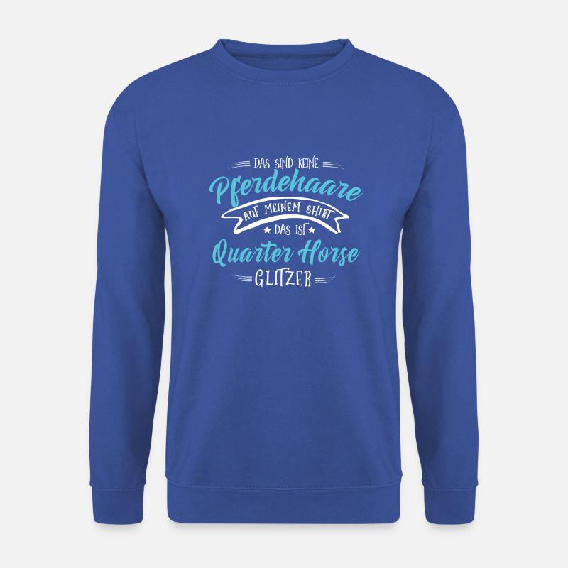 Glitzer Quarter Horse - Unisex Pullover - Royalblau
