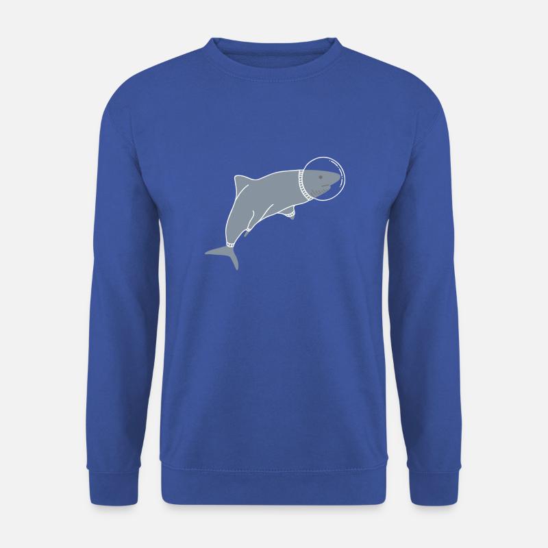 SPACE SHARK - Unisex Pullover - Royalblau