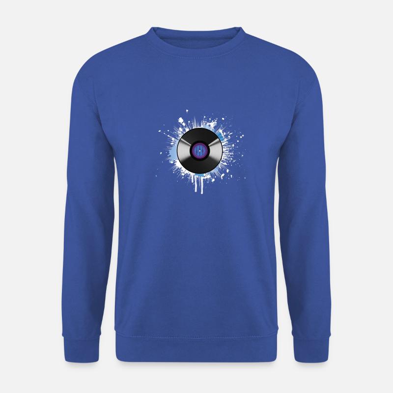 Gebeizte Schallplatte - Unisex Pullover - Royalblau