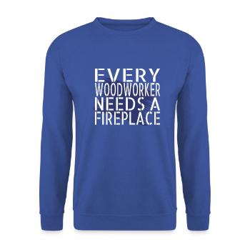 Paroles d’un charpentier T-shirts de prière - Sweat-shirt Unisexe - bleu royal - Devant - Alina (178cm) & Michal (187cm)