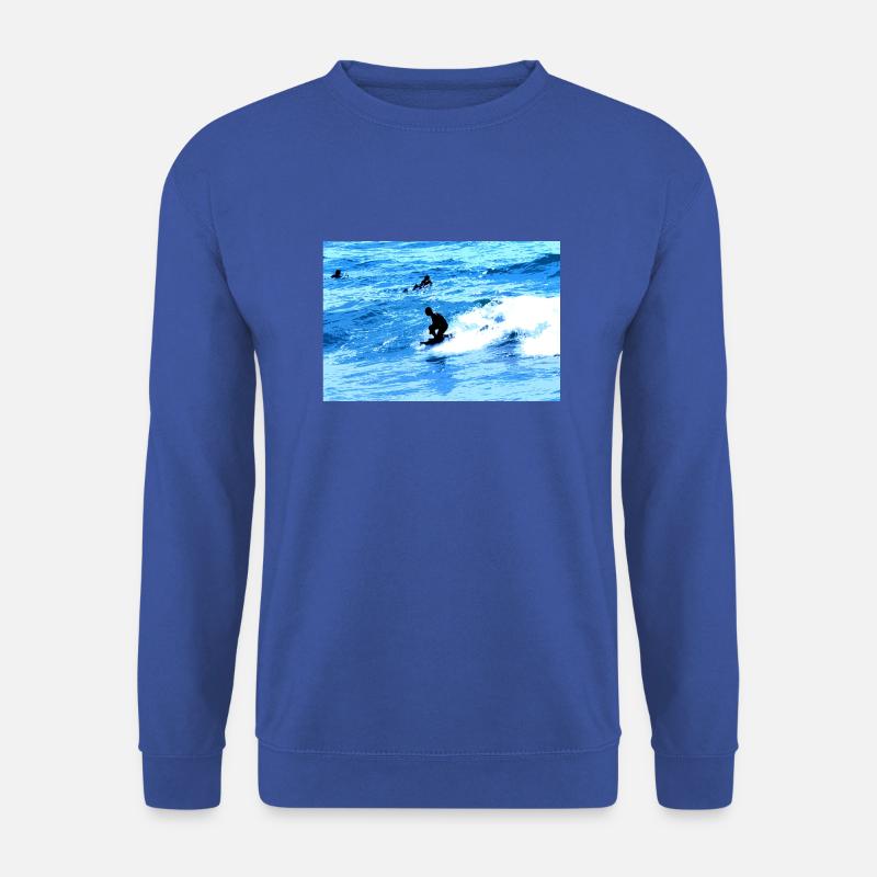Surf Body Board T-shirt - Unisex Pullover - Royalblau