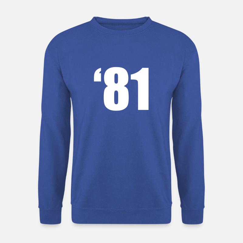 81 - THE NUMBER - Unisex Pullover - Royalblau