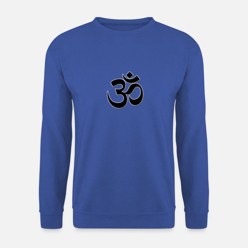 Das Om Zeichen mit weißer Umrandung - Unisex Pullover - Royalblau