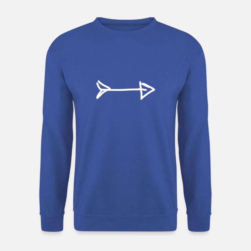 Pfeil - Unisex Pullover - Royalblau