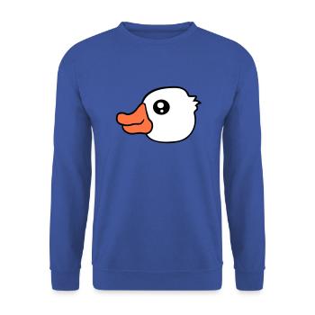 Canard Natation Lac Rivière Eau Mer Vacances Plaisir - Sweat-shirt Unisexe - bleu royal - Devant - Alina (178cm) & Michal (187cm)