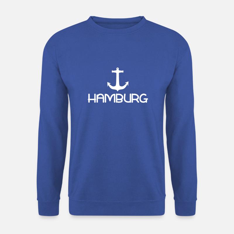 Hamburg Anker Maritim Hafen | Geschenk Mitbringsel - Unisex Pullover - Royalblau