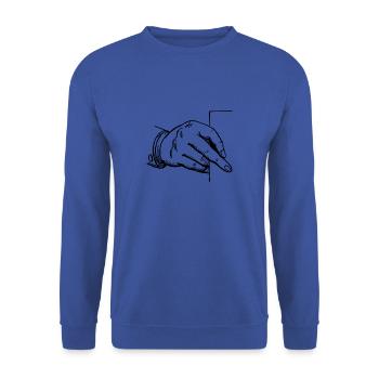 Main - Sweat-shirt Unisexe - bleu royal - Devant - Alina (178cm) & Michal (187cm)