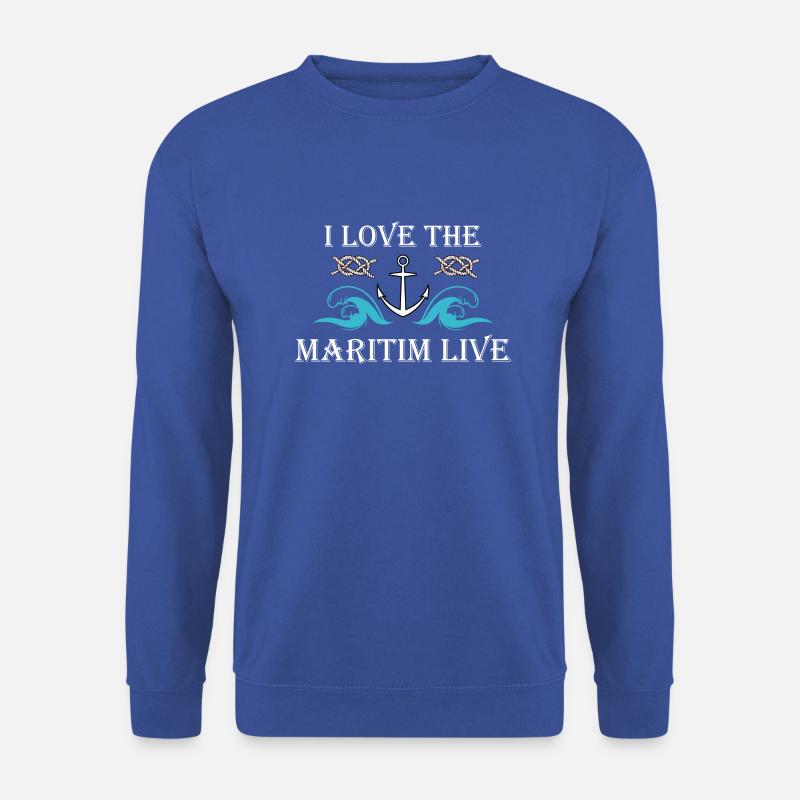 maritime liebe maritimes Küstenleben - Unisex Pullover - Royalblau