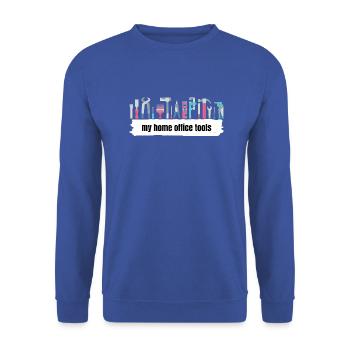 Outil Home Office Design - Sweat-shirt Unisexe - bleu royal - Devant - Alina (178cm) & Michal (187cm)
