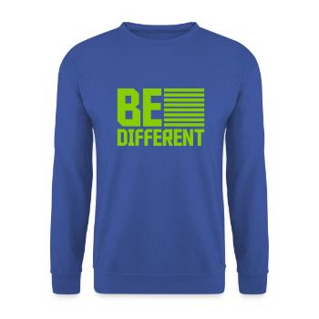 Be different Logo Design - Unisex Sweatshirt - royal blue - Front - Alina (178cm) & Michal (187cm)