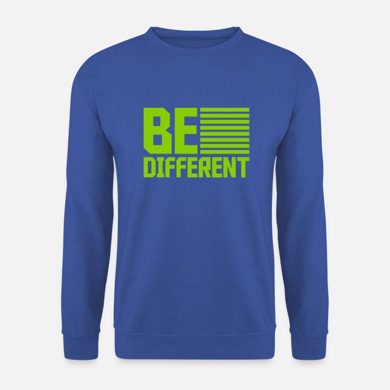 Be different Logo Design - Unisex Sweatshirt - royal blue