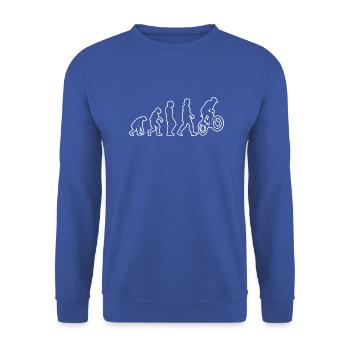 Cycling Cycling Cycling Bike Tour Mountain Bike - Unisex Sweatshirt - royal blue - Front - Alina (178cm) & Michal (187cm)