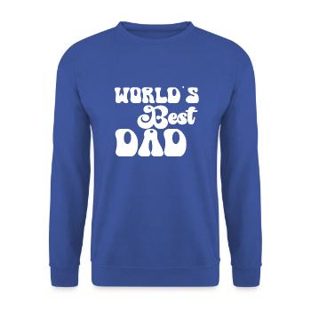 Messieurs meilleur papa du monde Suger de la fête des pères - Sweat-shirt Unisexe - bleu royal - Devant - Alina (178cm) & Michal (187cm)