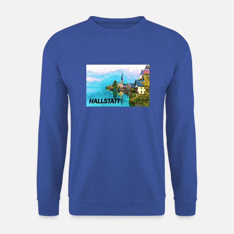 Hallstatt künstlerisch - Unisex Pullover - Royalblau