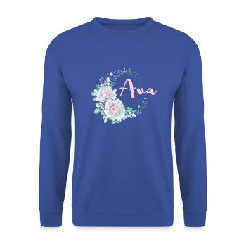 For Ava - Unisex Sweatshirt - royal blue - Front - Alina (178cm) & Michal (187cm)