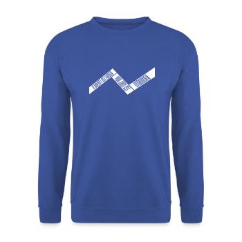 It Doesn't Get Easier You Just Get Stronger Gym - Unisex Sweatshirt - royal blue - Front - Alina (178cm) & Michal (187cm)