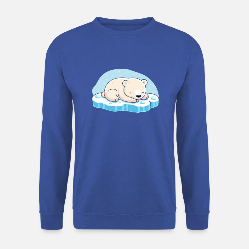 Sleeping Polar Bear - Unisex Sweatshirt - royal blue
