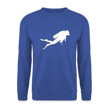 diver - Unisex Sweatshirt - royal blue - Front - Alina (178cm) & Michal (187cm)