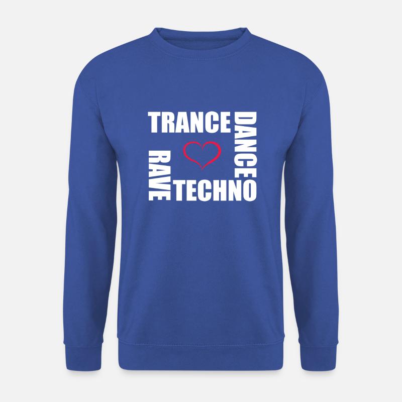 techno dance trance rave - Sweat-shirt Unisexe - bleu royal