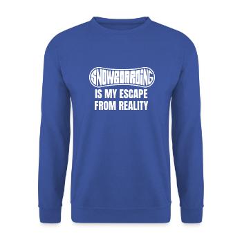 Snowboard Winter Sports Snowboarder Saying - Unisex Sweatshirt - royal blue - Front - Alina (178cm) & Michal (187cm)