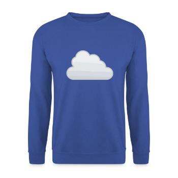 Cloud Cloud Sky Gift Idea - Unisex Sweatshirt - royal blue - Front - Alina (178cm) & Michal (187cm)