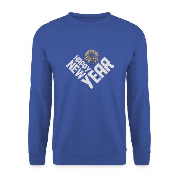 Citation Bonne année - Sweat-shirt Unisexe - bleu royal - Devant - Alina (178cm) & Michal (187cm)