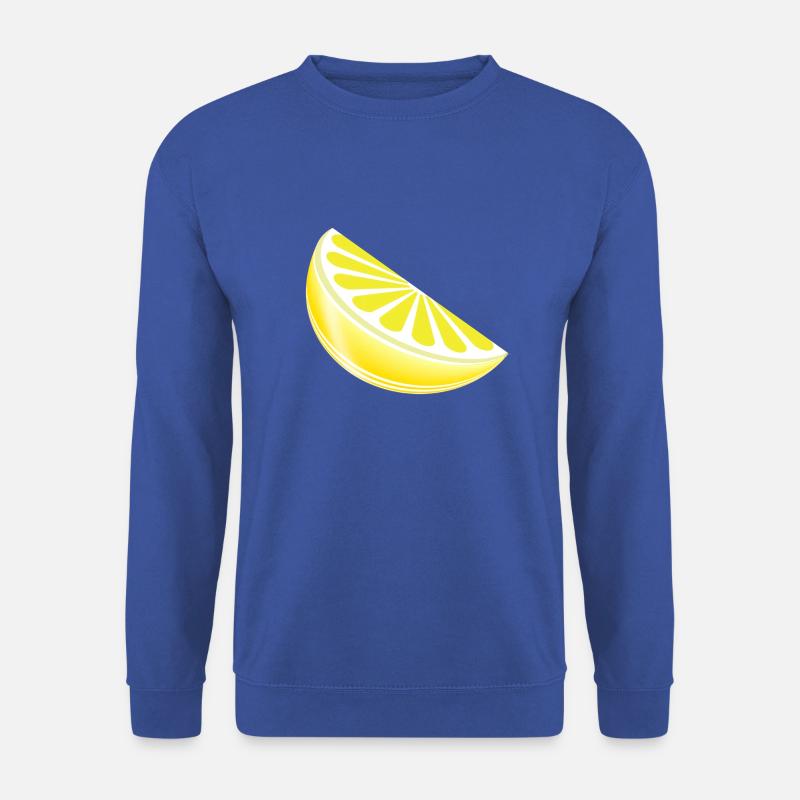 Zitrone - Unisex Pullover - Royalblau