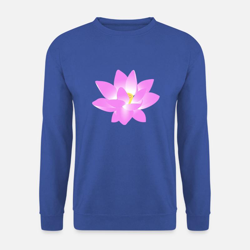 Blume Lotus - Unisex Pullover - Royalblau