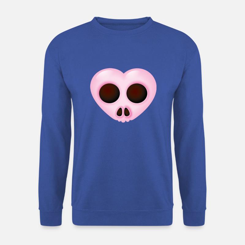Smiley Heart Skull - Unisex Pullover - Royalblau
