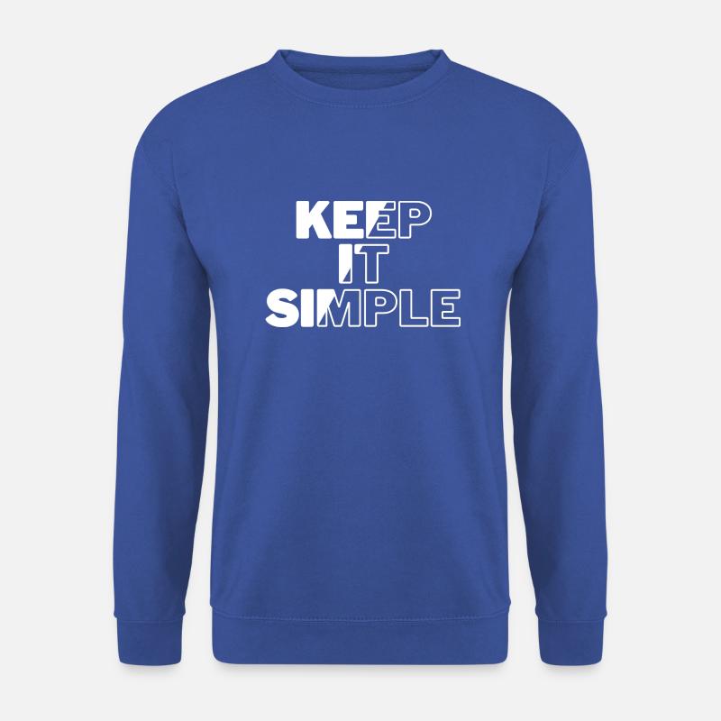 Keep it Simple - Unisex Pullover - Royalblau
