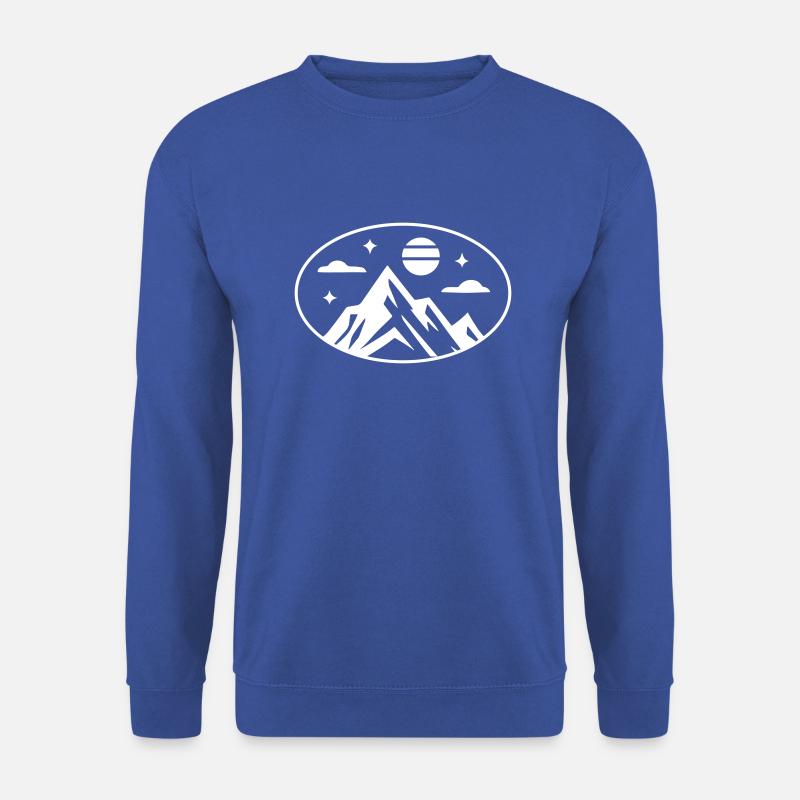 Berge Symbol - Unisex Pullover - Royalblau