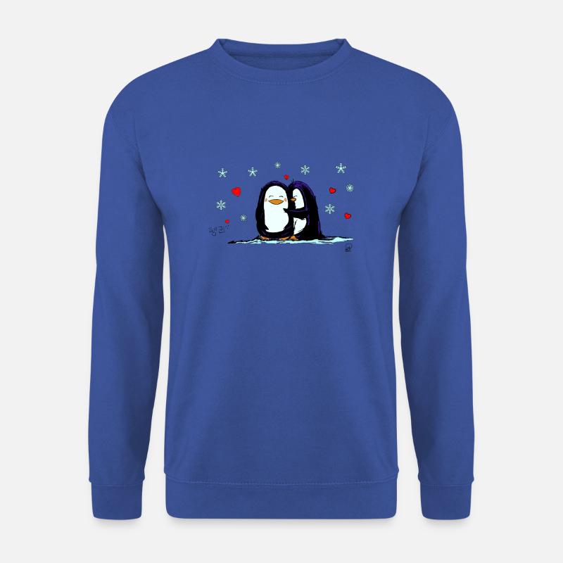 Penguin Love - Unisex Pullover - Royalblau