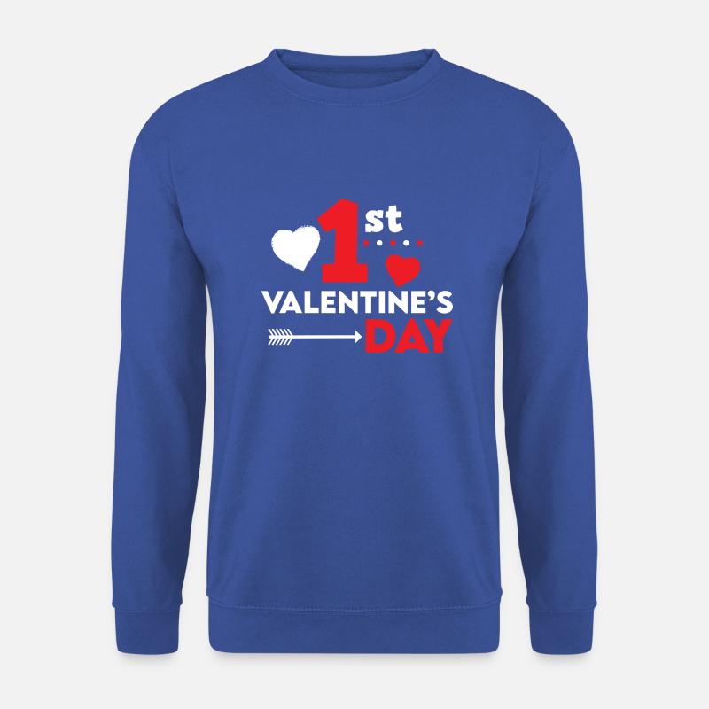 Saint Valentin 1ère Saint Valentin - Sweat-shirt Unisexe - bleu royal