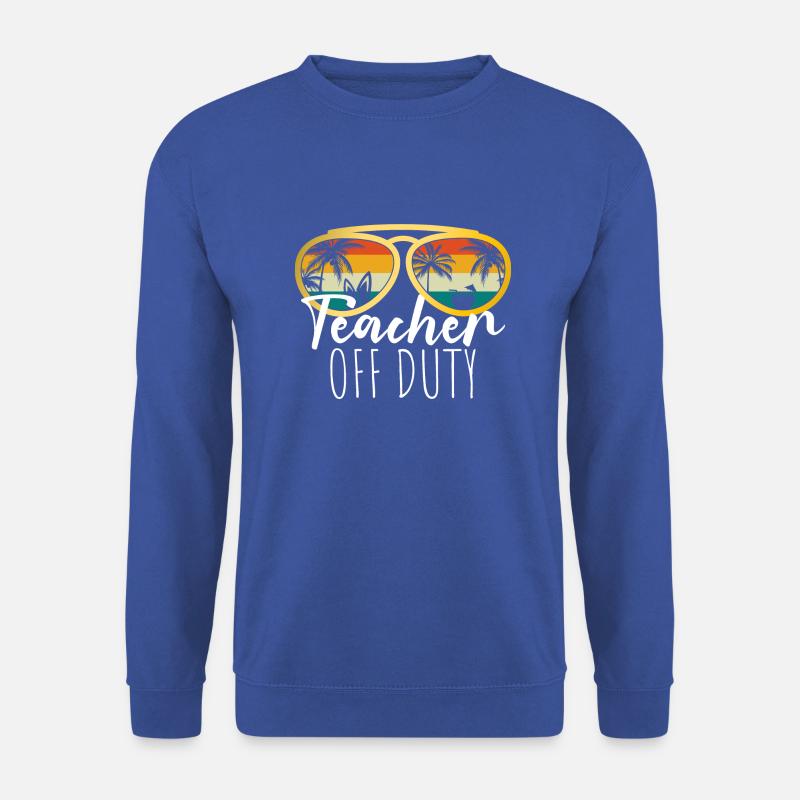 Teacher off Duty - Unisex Pullover - Royalblau