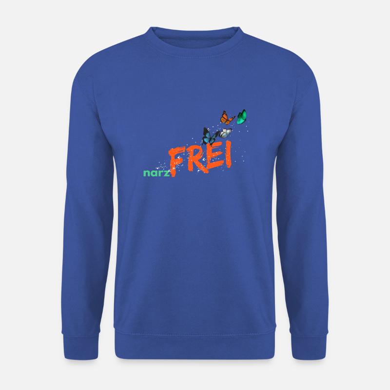 narzfrei orange - Unisex Pullover - Royalblau