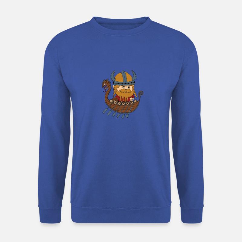 Wikinger Vikings Schiff - Unisex Pullover - Royalblau