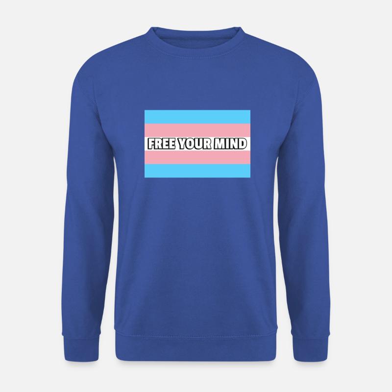 Trans Pride LIBÉREZ VOTRE - Sweat-shirt Unisexe - bleu royal