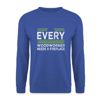bday carpenter joke awesome felling birthday - Unisex Pullover - Royalblau - Vorne - Alina (178cm) & Michal (187cm)