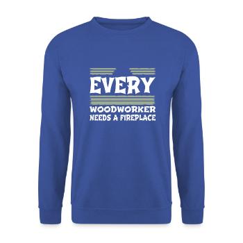 quote chop wood union carpenter birthday gift - Unisex Sweatshirt - royal blue - Front - Alina (178cm) & Michal (187cm)