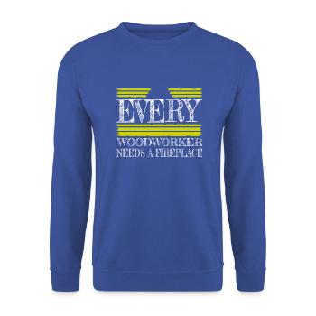 Blagues sur le charpentier marteau-piqueur - Sweat-shirt Unisexe - bleu royal - Devant - Alina (178cm) & Michal (187cm)