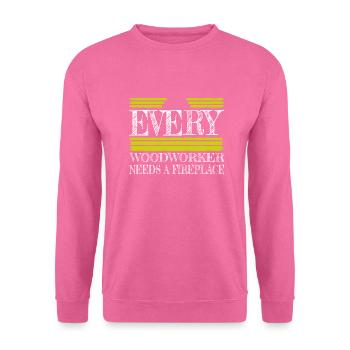 Blagues sur le charpentier marteau-piqueur - Sweat-shirt Unisexe - rose - Devant