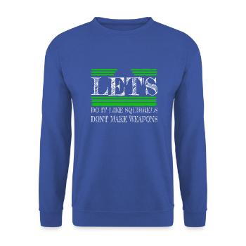 funny quote heart cool pride counterculture - Unisex Pullover - Royalblau - Vorne - Alina (178cm) & Michal (187cm)